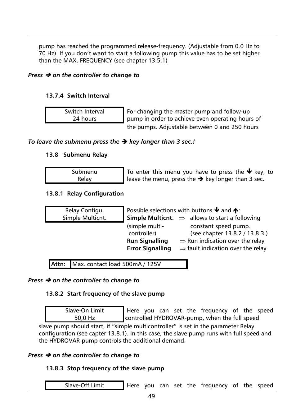 Xylem HV 1.1 - 1.2 User Manual | Page 49 / 60
