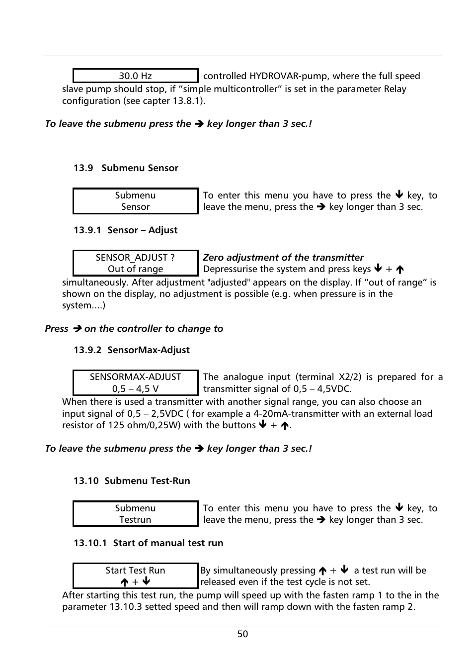 Xylem HV 1.1 - 1.2 User Manual | Page 50 / 60