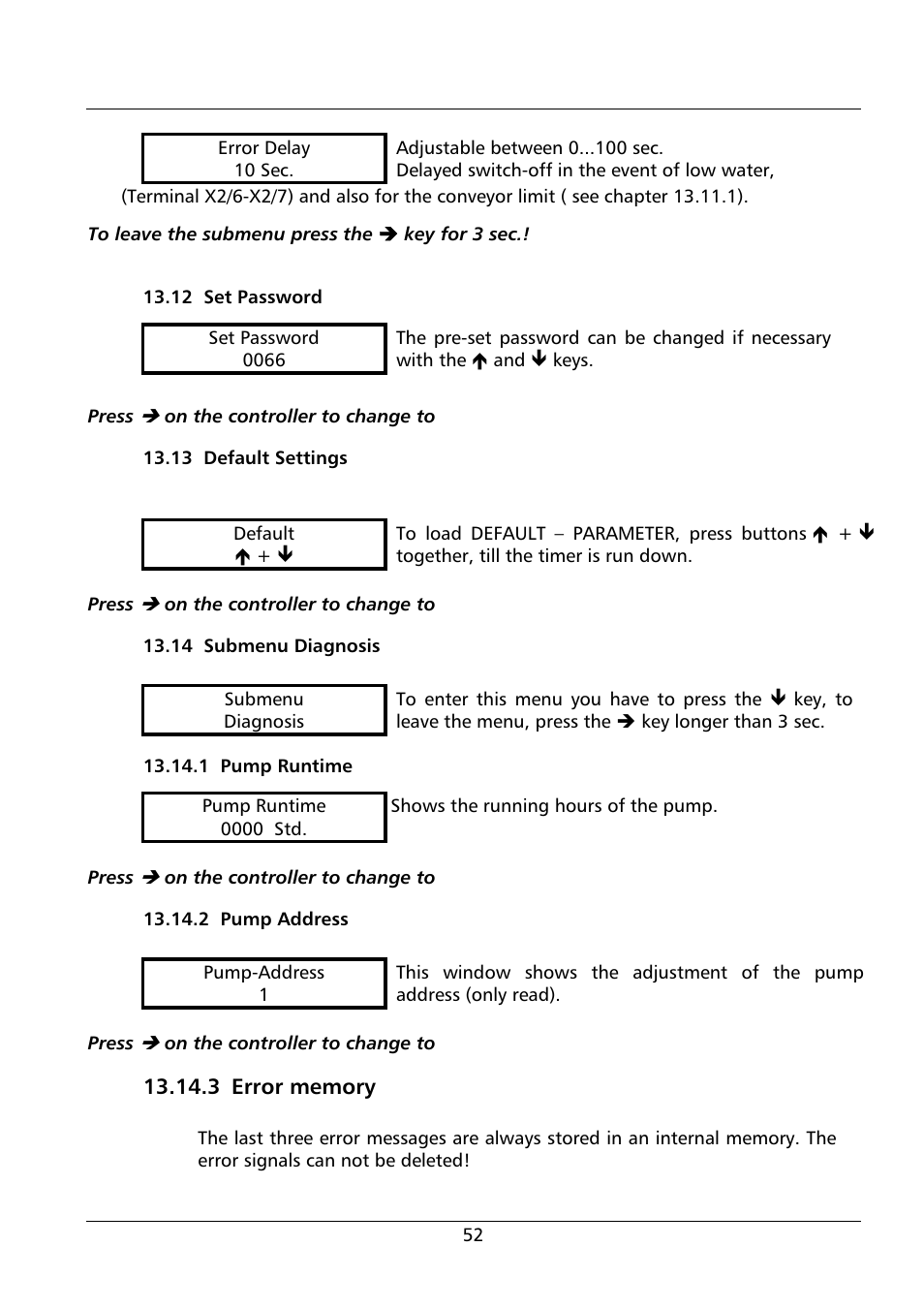 Xylem HV 1.1 - 1.2 User Manual | Page 52 / 60