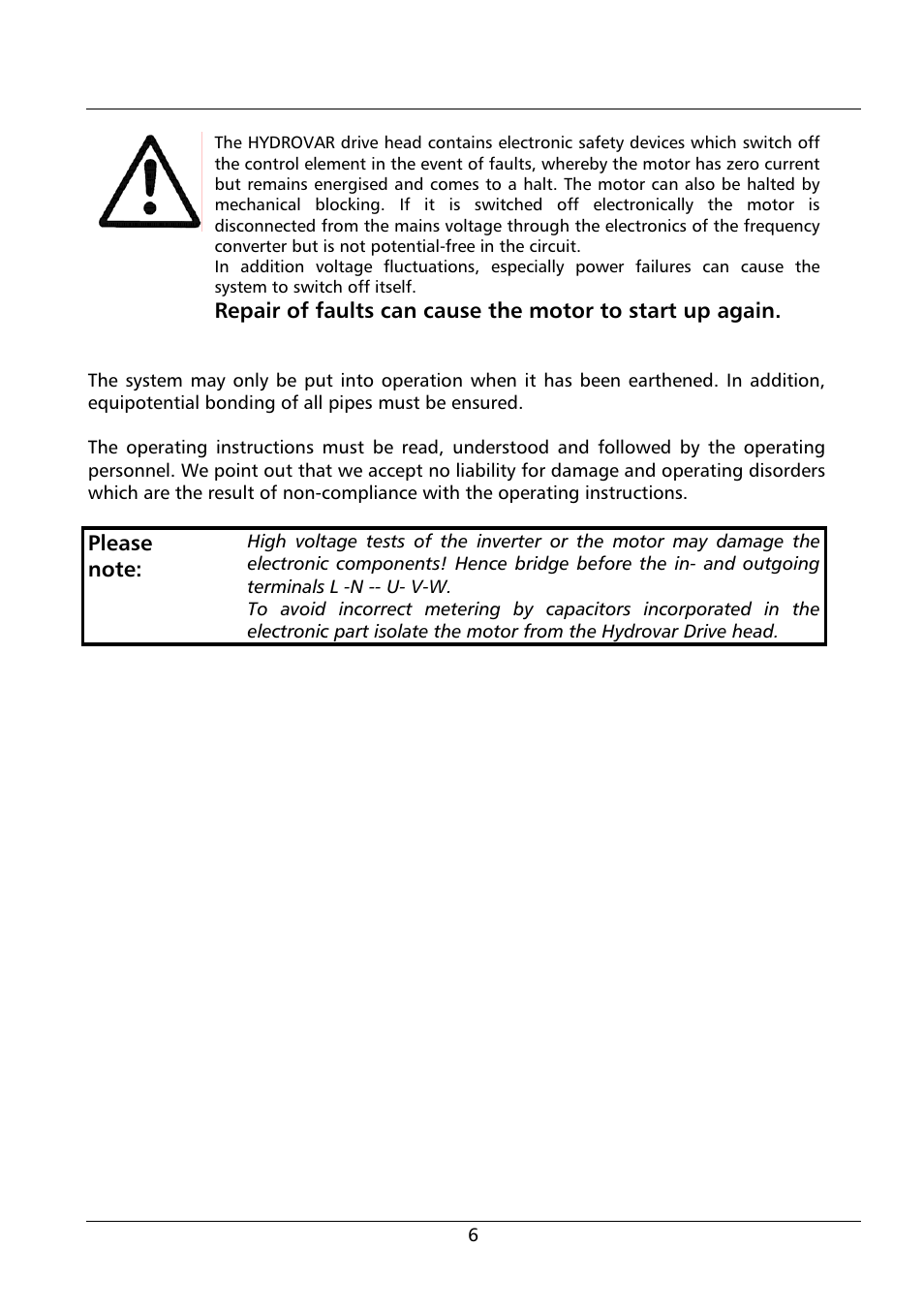 Xylem HV 1.1 - 1.2 User Manual | Page 6 / 60