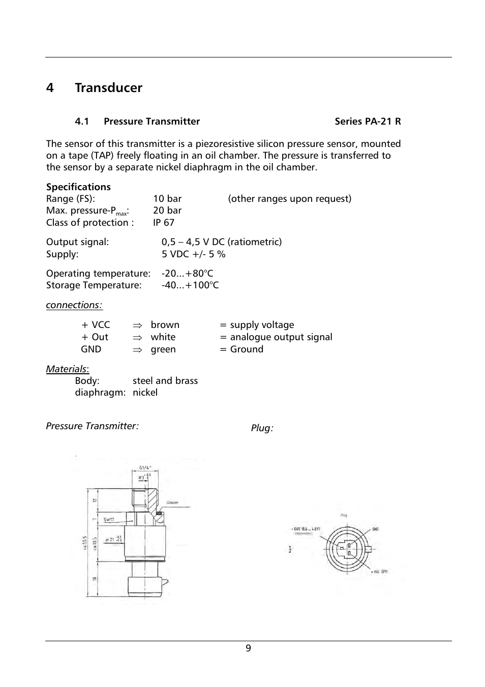 4transducer | Xylem HV 1.1 - 1.2 User Manual | Page 9 / 60