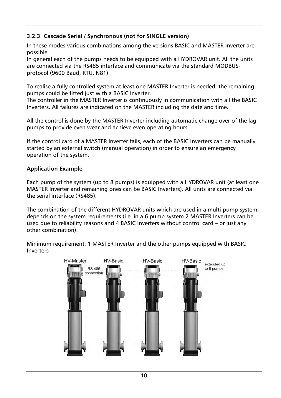 Xylem HYDROVAR HV 4.150 / 4.185 / 4.220 User Manual | Page 10 / 104