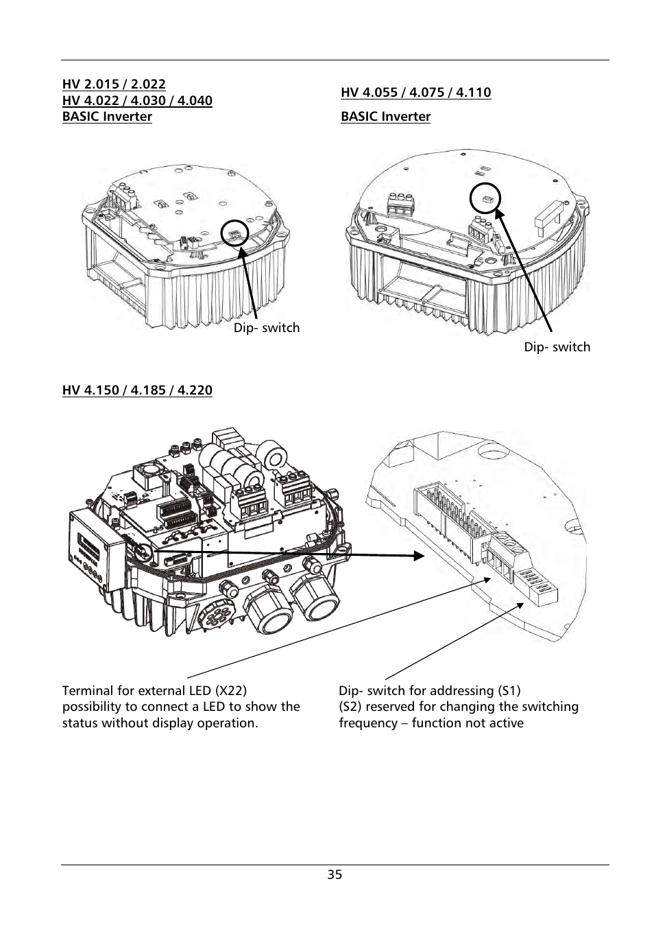 Xylem HYDROVAR HV 4.150 / 4.185 / 4.220 User Manual | Page 35 / 104