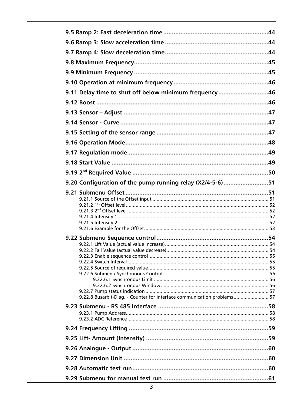 Xylem HYDROVAR (HV2.1 - 3.45) User Manual | Page 3 / 72
