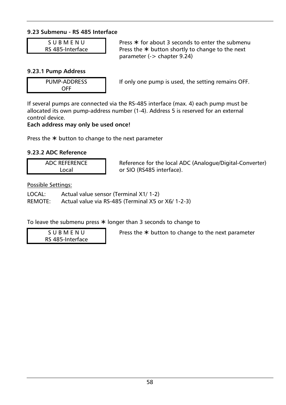 Xylem HYDROVAR (HV2.1 - 3.45) User Manual | Page 58 / 72