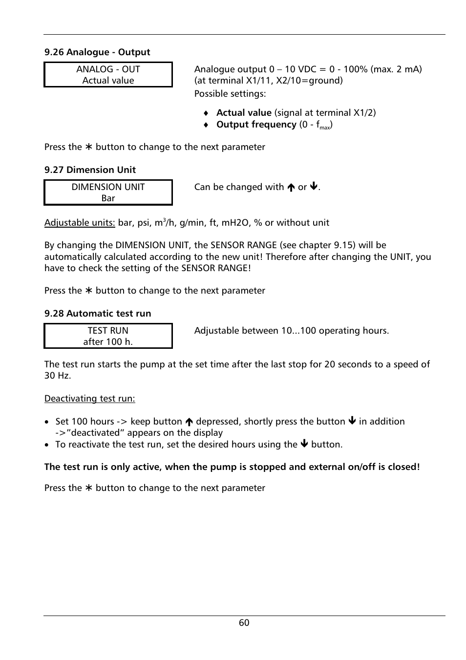 Xylem HYDROVAR (HV2.1 - 3.45) User Manual | Page 60 / 72