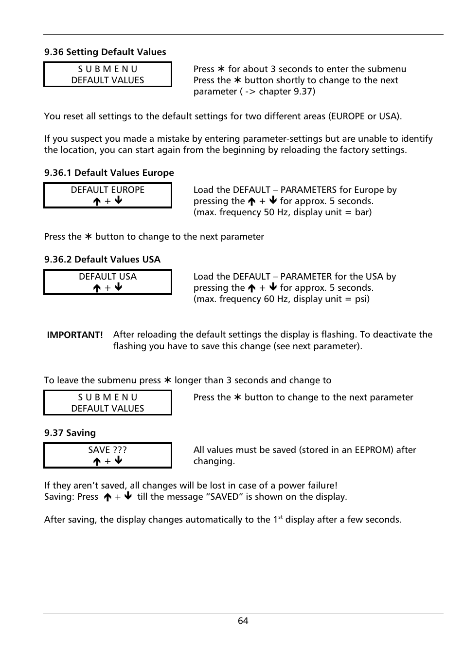 Xylem HYDROVAR (HV2.1 - 3.45) User Manual | Page 64 / 72