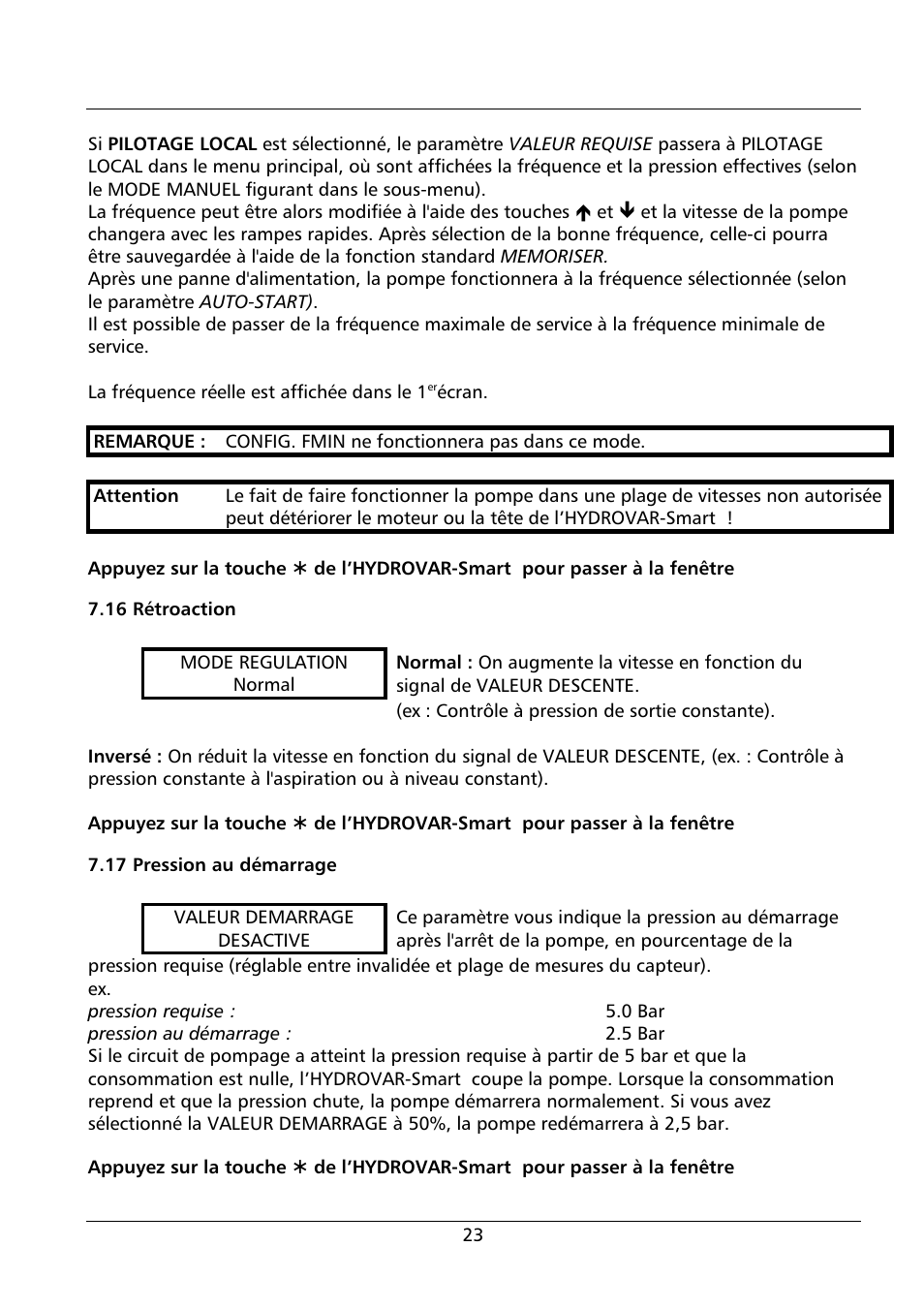 Xylem HYDROVAR Smart User Manual | Page 109 / 128