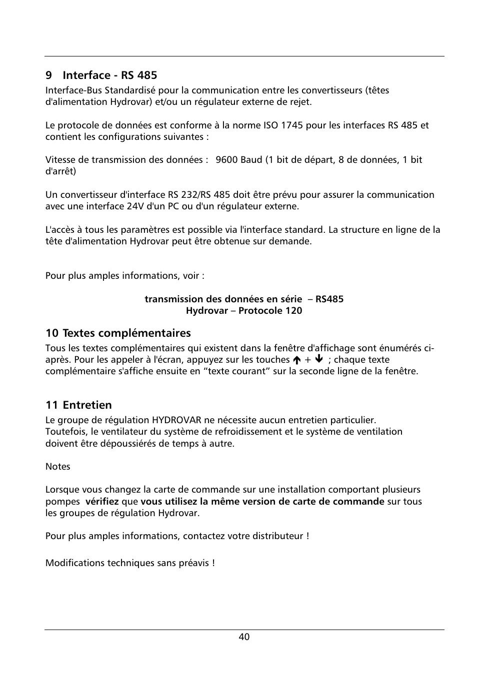 Xylem HYDROVAR Smart User Manual | Page 126 / 128