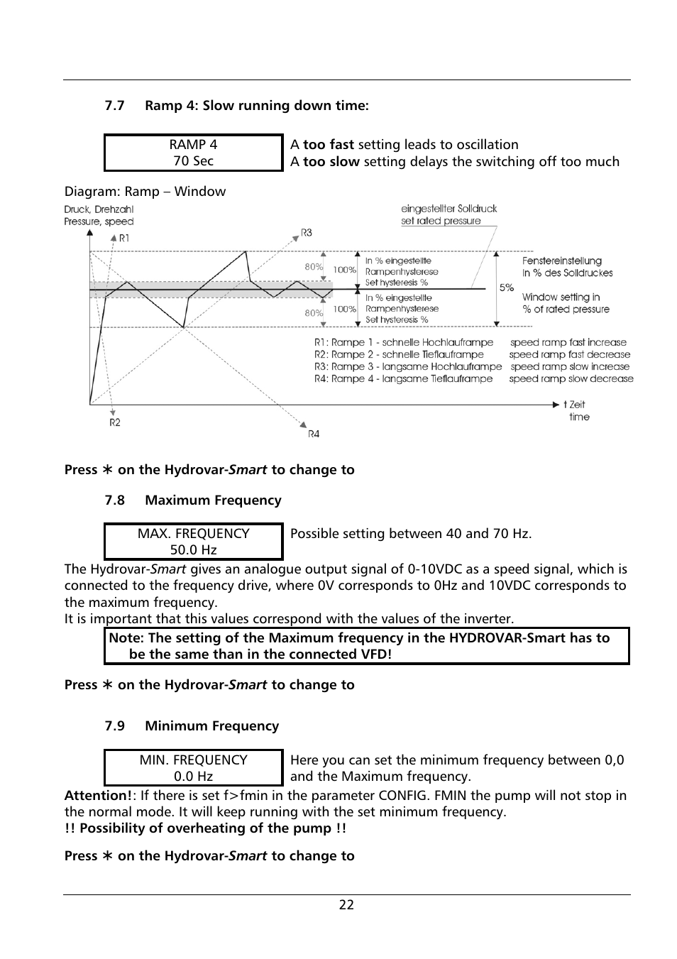 Xylem HYDROVAR Smart User Manual | Page 22 / 128