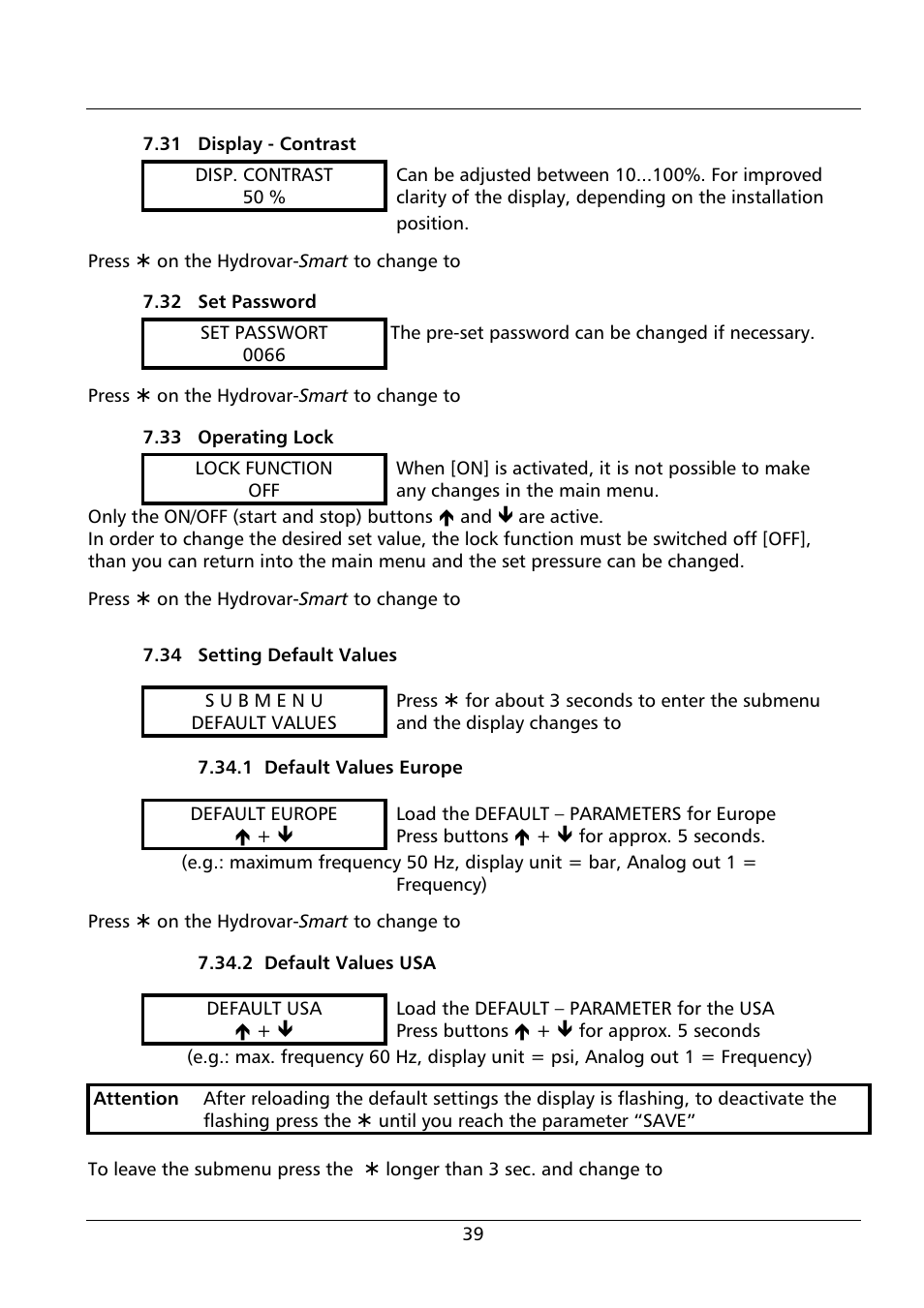 Xylem HYDROVAR Smart User Manual | Page 39 / 128