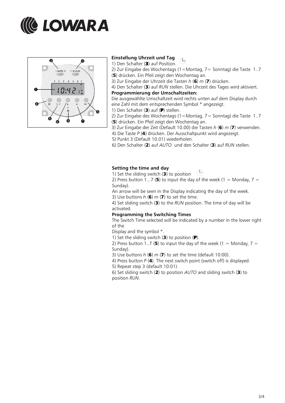 Xylem Kit autotest electronic card A128 EN 12845 User Manual | Page 3 / 4