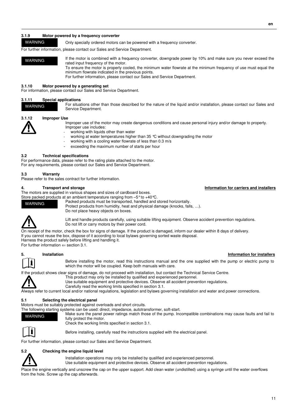 Xylem L4C User Manual | Page 11 / 56