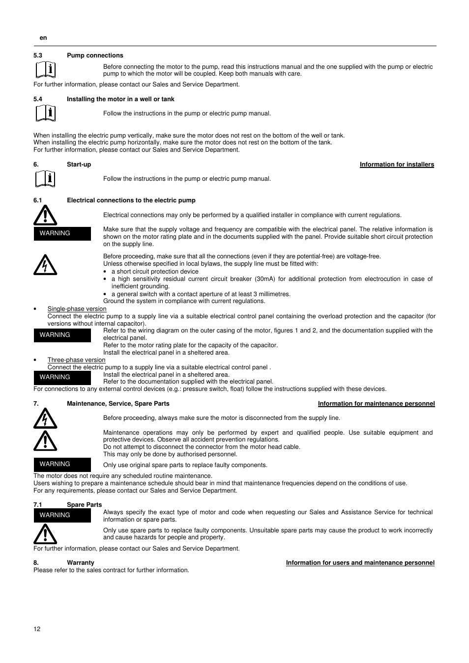 Xylem L4C User Manual | Page 12 / 56