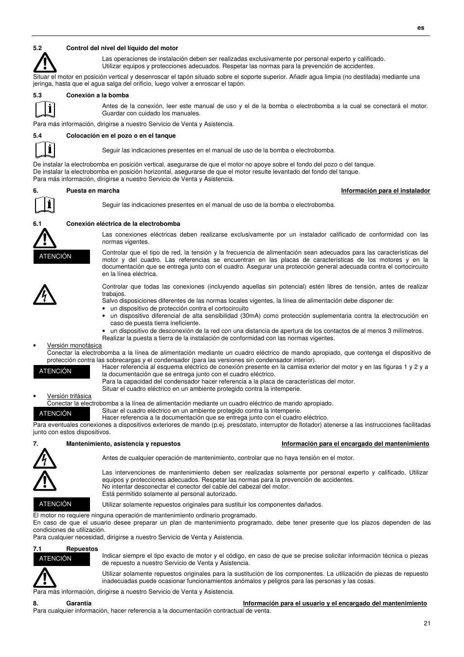 Xylem L4C User Manual | Page 21 / 56