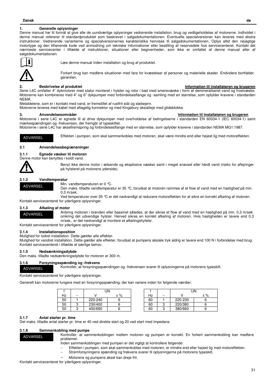 Xylem L4C User Manual | Page 31 / 56