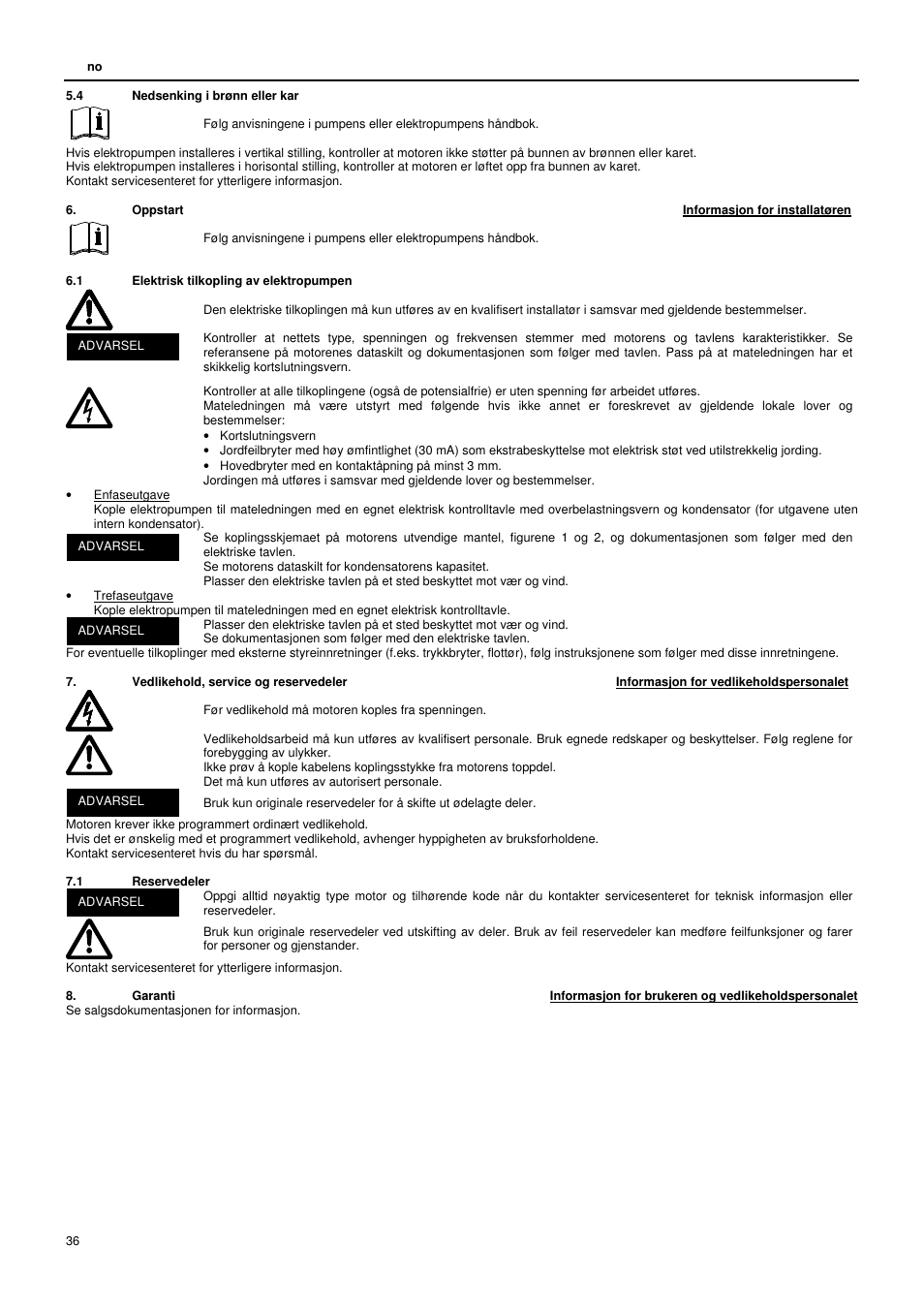 Xylem L4C User Manual | Page 36 / 56