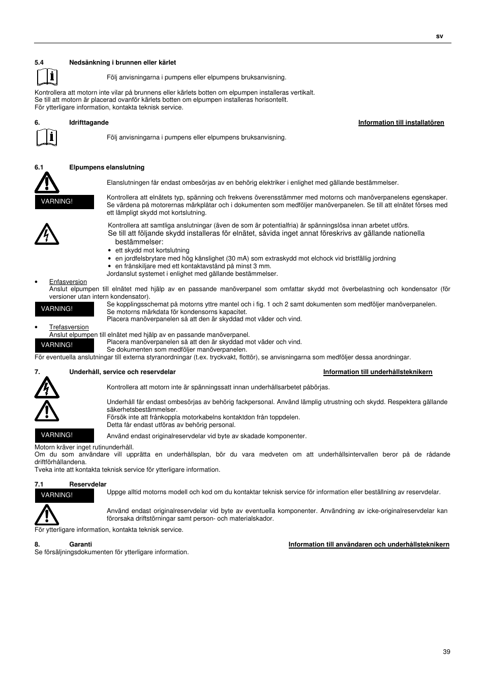 Xylem L4C User Manual | Page 39 / 56