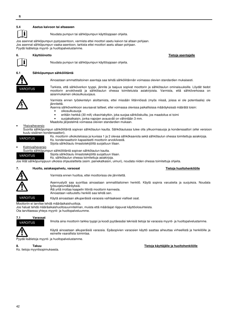 Xylem L4C User Manual | Page 42 / 56