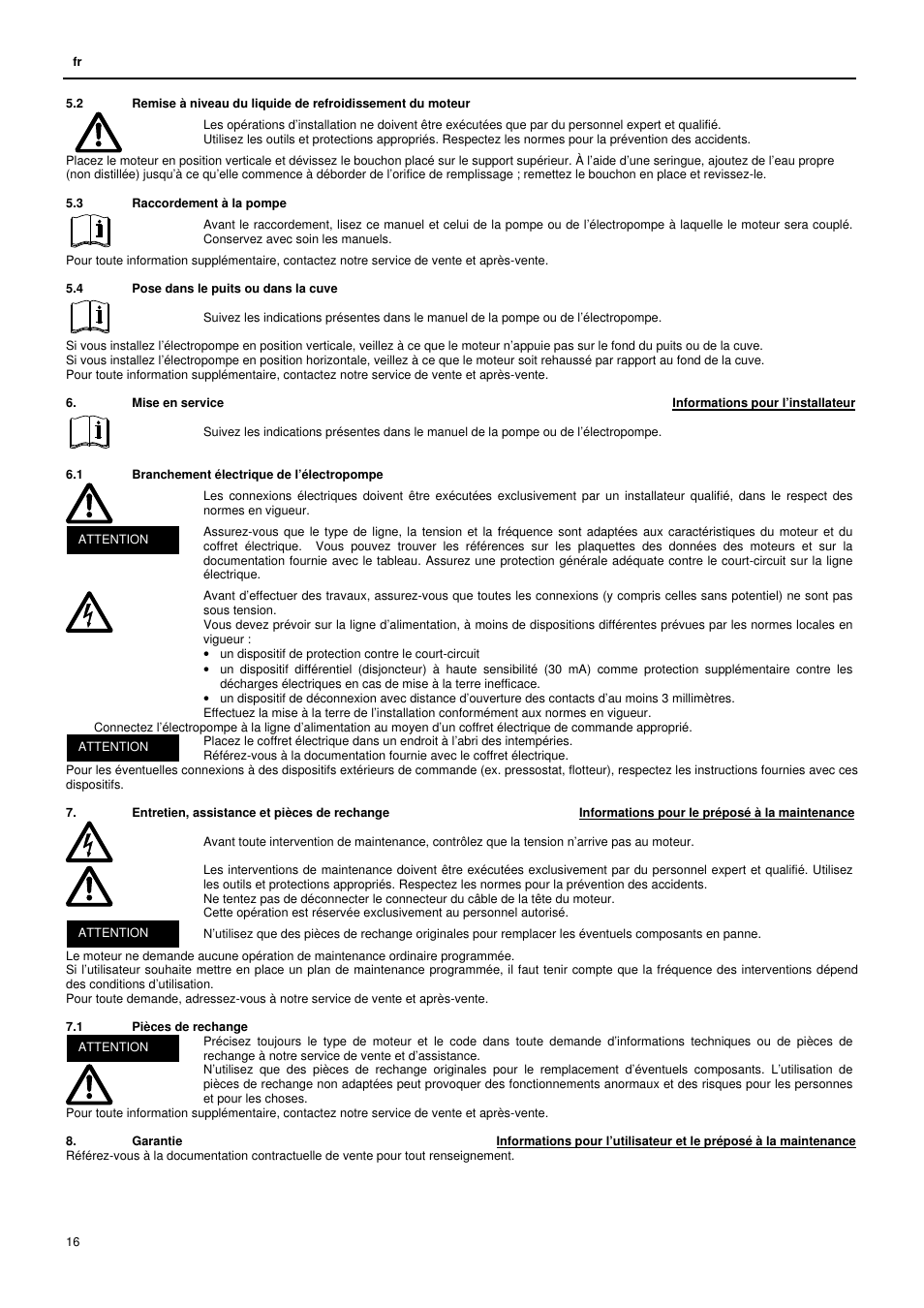 Xylem L6C User Manual | Page 16 / 56