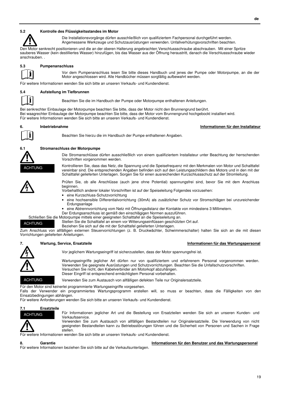 Xylem L6C User Manual | Page 19 / 56