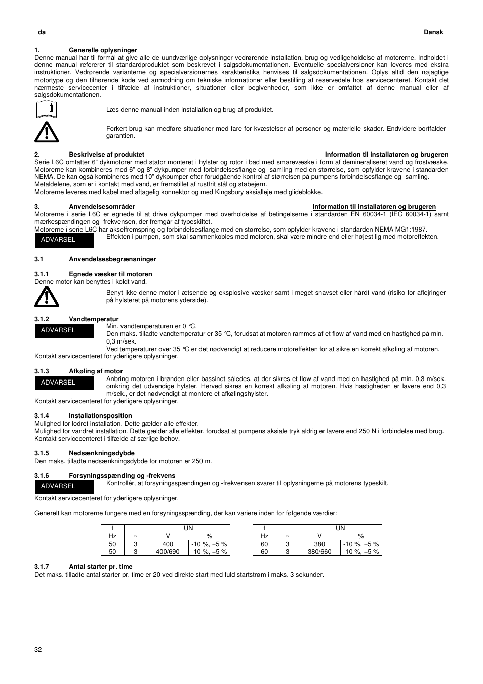 Xylem L6C User Manual | Page 32 / 56