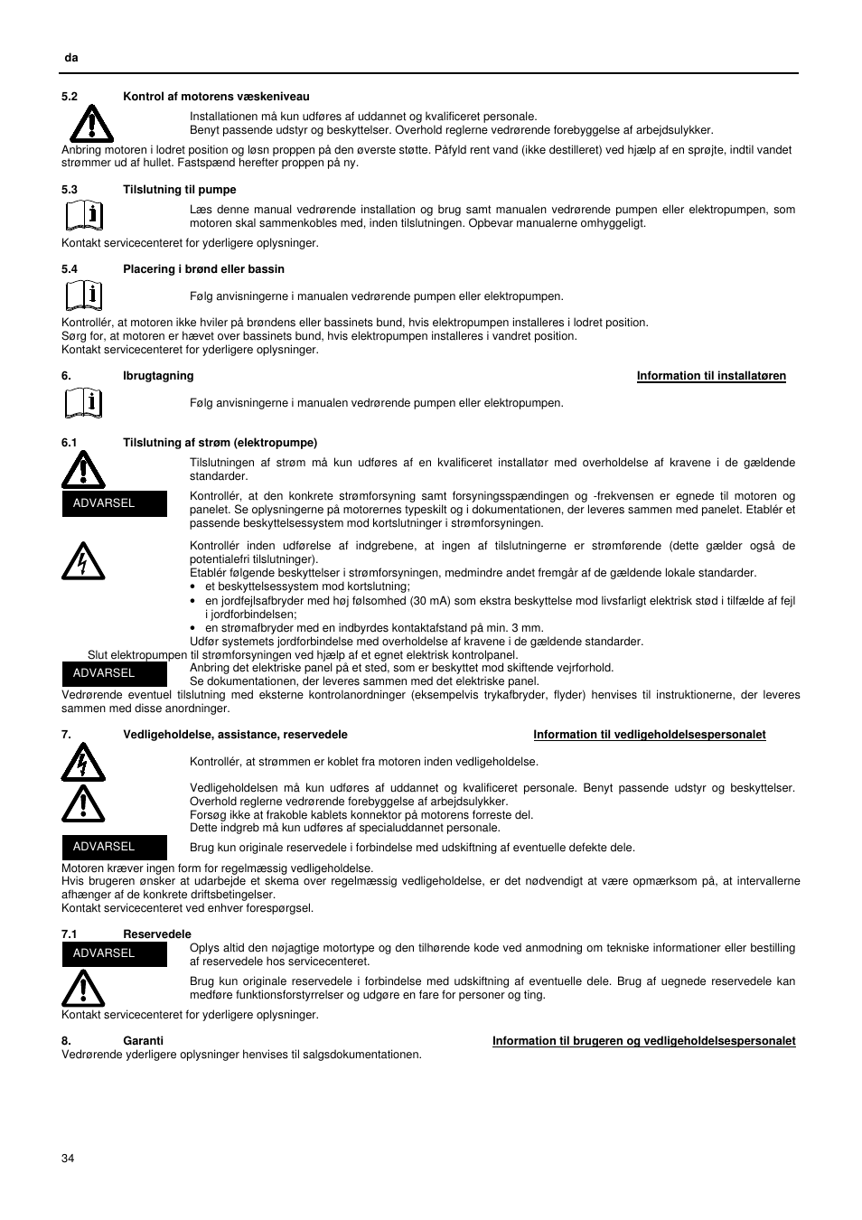 Xylem L6C User Manual | Page 34 / 56