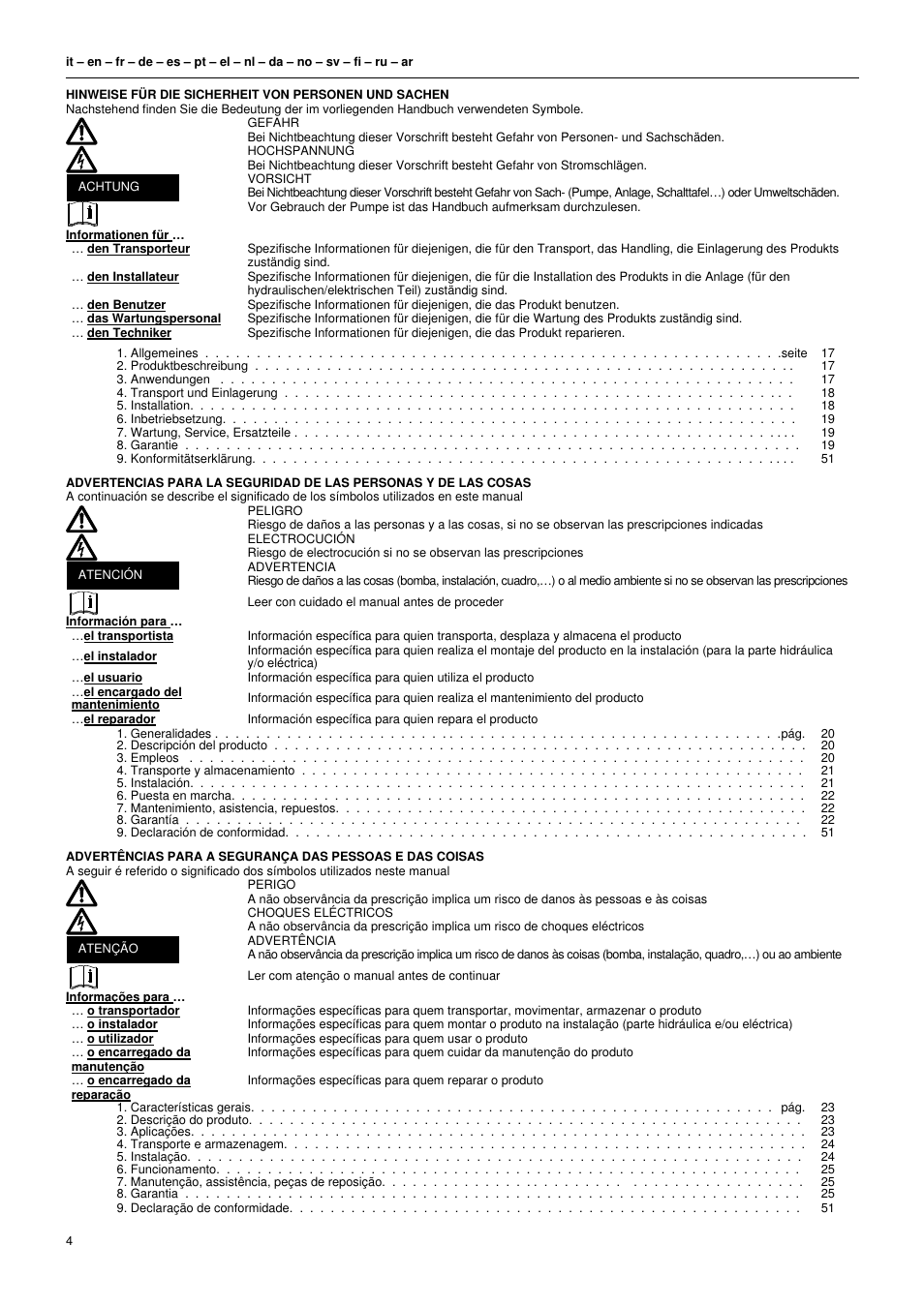 Xylem L6C User Manual | Page 4 / 56