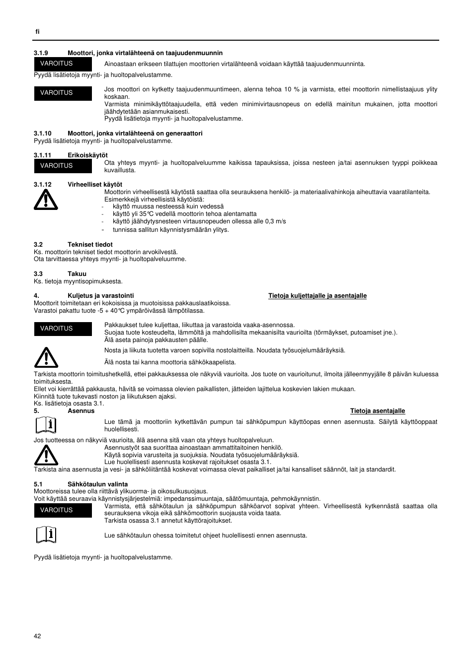 Xylem L6C User Manual | Page 42 / 56