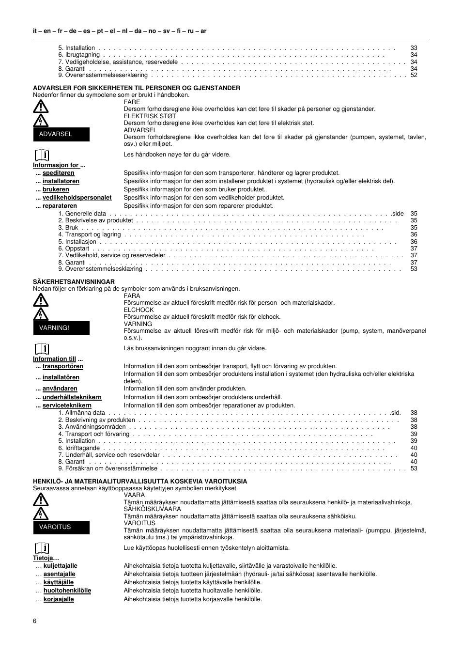 Xylem L6C User Manual | Page 6 / 56