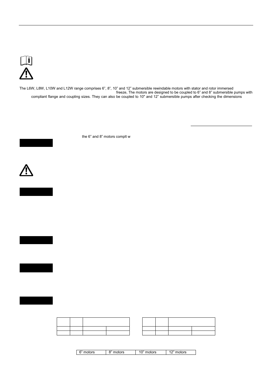 Xylem L6W L8W L10W L12W User Manual | Page 10 / 60