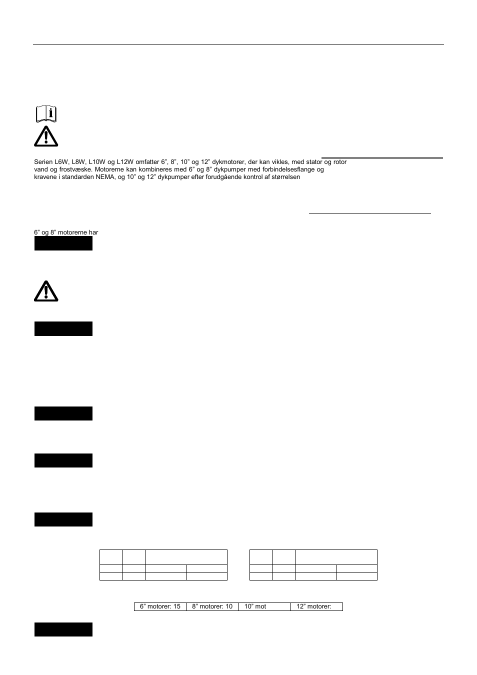 Xylem L6W L8W L10W L12W User Manual | Page 31 / 60