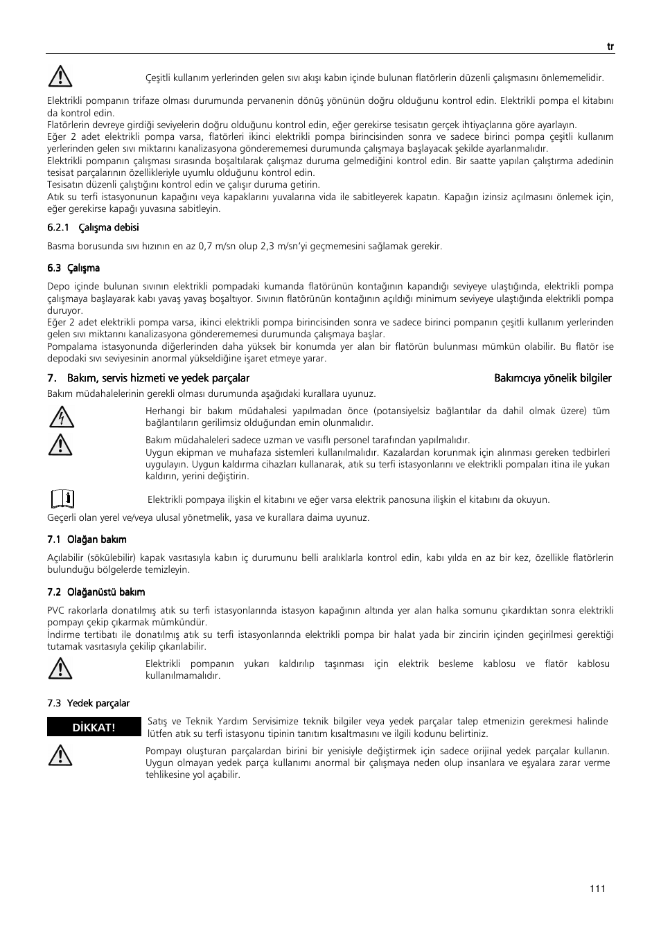 Xylem MIDIBOX SINGLEBOX PLUS DOUBLEBOX PLUS User Manual | Page 111 / 132