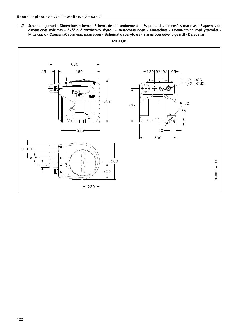Xylem MIDIBOX SINGLEBOX PLUS DOUBLEBOX PLUS User Manual | Page 122 / 132