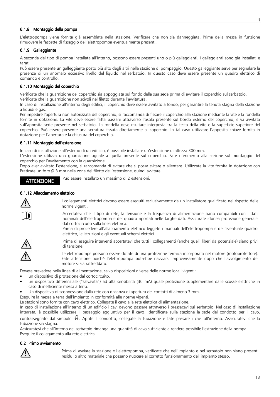 Xylem MIDIBOX SINGLEBOX PLUS DOUBLEBOX PLUS User Manual | Page 13 / 132