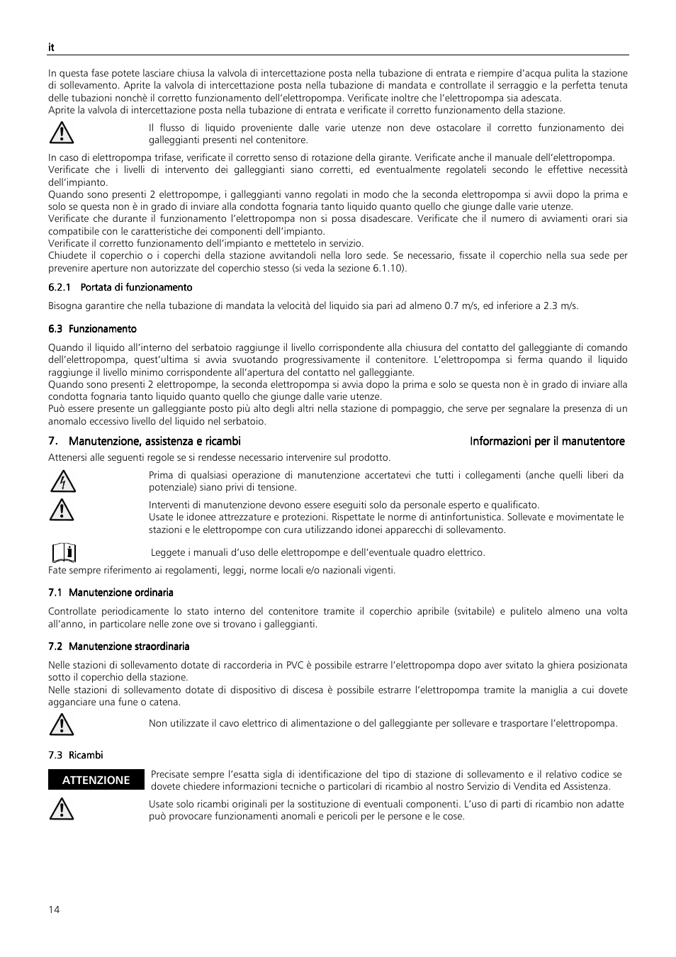 Xylem MIDIBOX SINGLEBOX PLUS DOUBLEBOX PLUS User Manual | Page 14 / 132