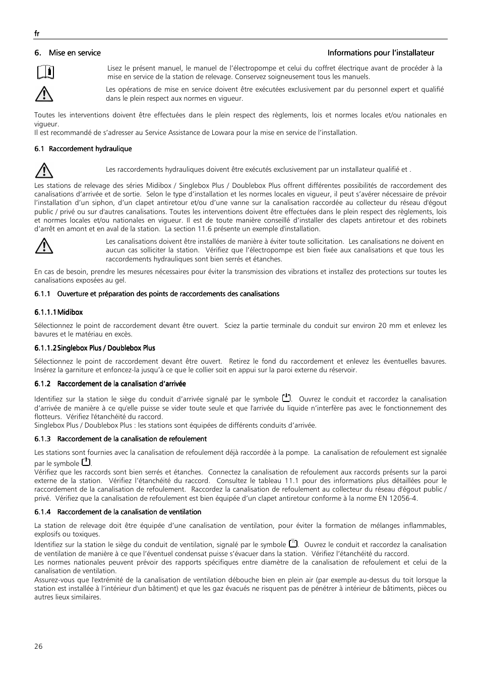 Xylem MIDIBOX SINGLEBOX PLUS DOUBLEBOX PLUS User Manual | Page 26 / 132