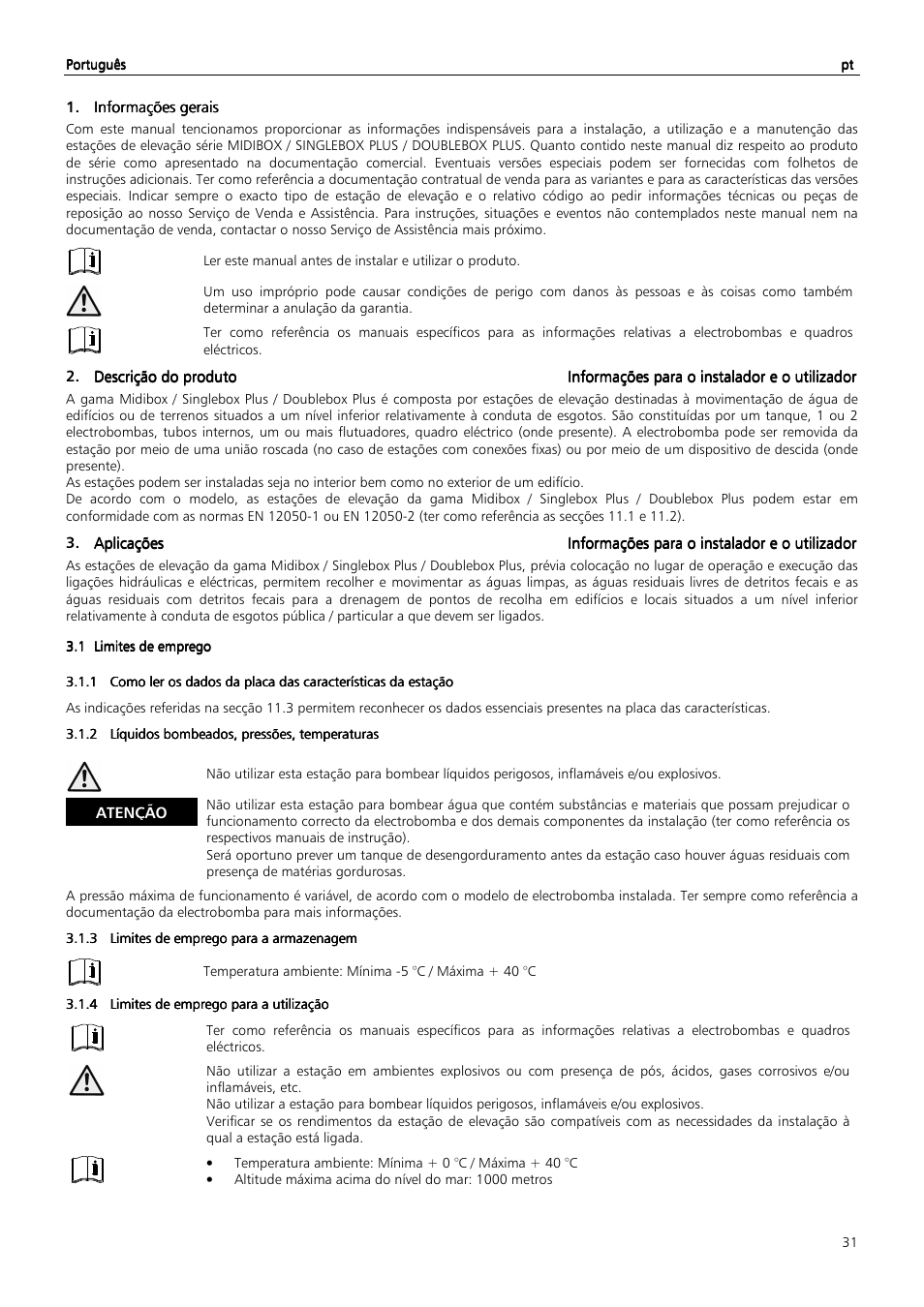 Xylem MIDIBOX SINGLEBOX PLUS DOUBLEBOX PLUS User Manual | Page 31 / 132