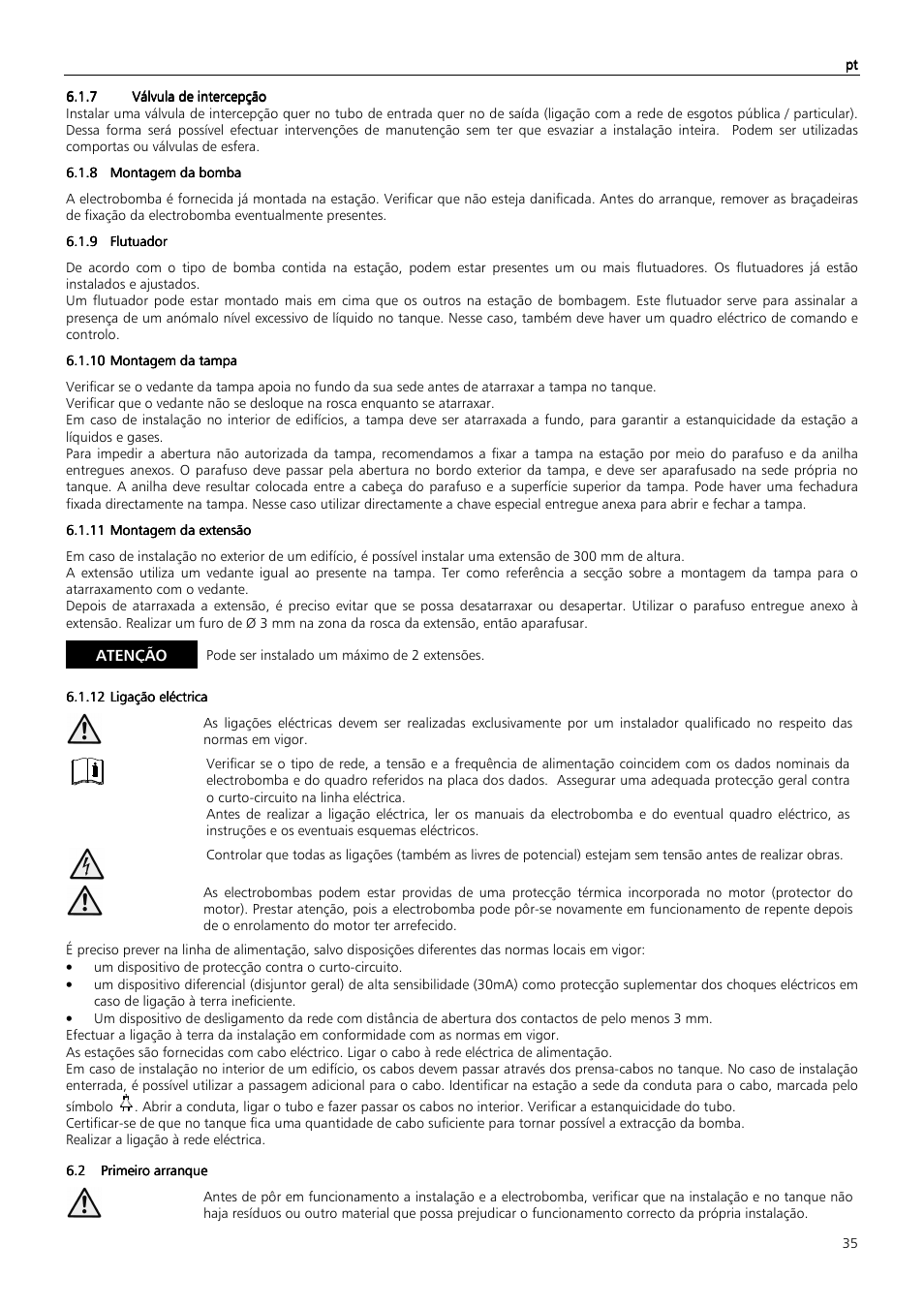 Xylem MIDIBOX SINGLEBOX PLUS DOUBLEBOX PLUS User Manual | Page 35 / 132