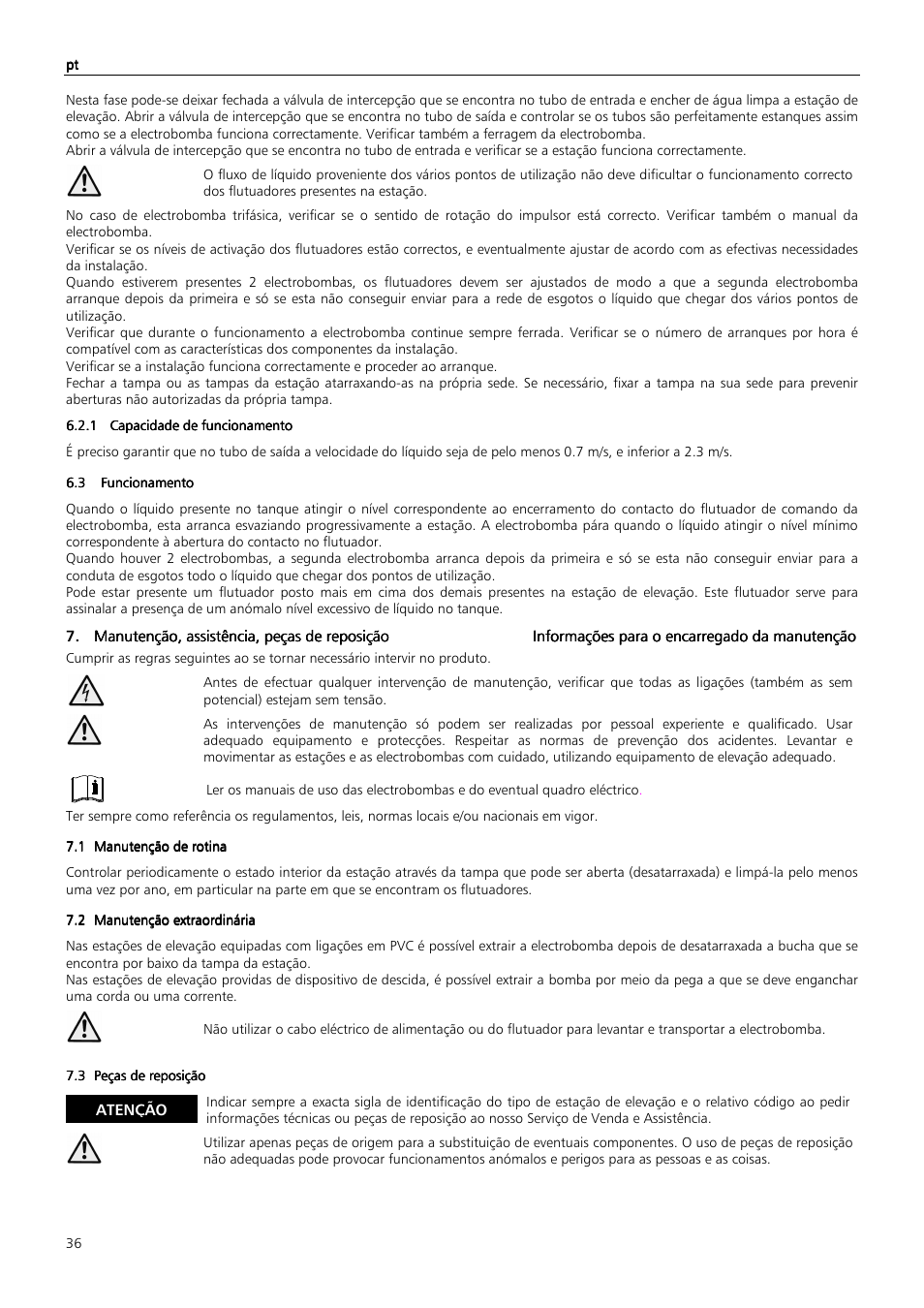 Xylem MIDIBOX SINGLEBOX PLUS DOUBLEBOX PLUS User Manual | Page 36 / 132