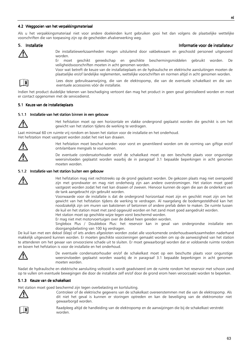Xylem MIDIBOX SINGLEBOX PLUS DOUBLEBOX PLUS User Manual | Page 63 / 132