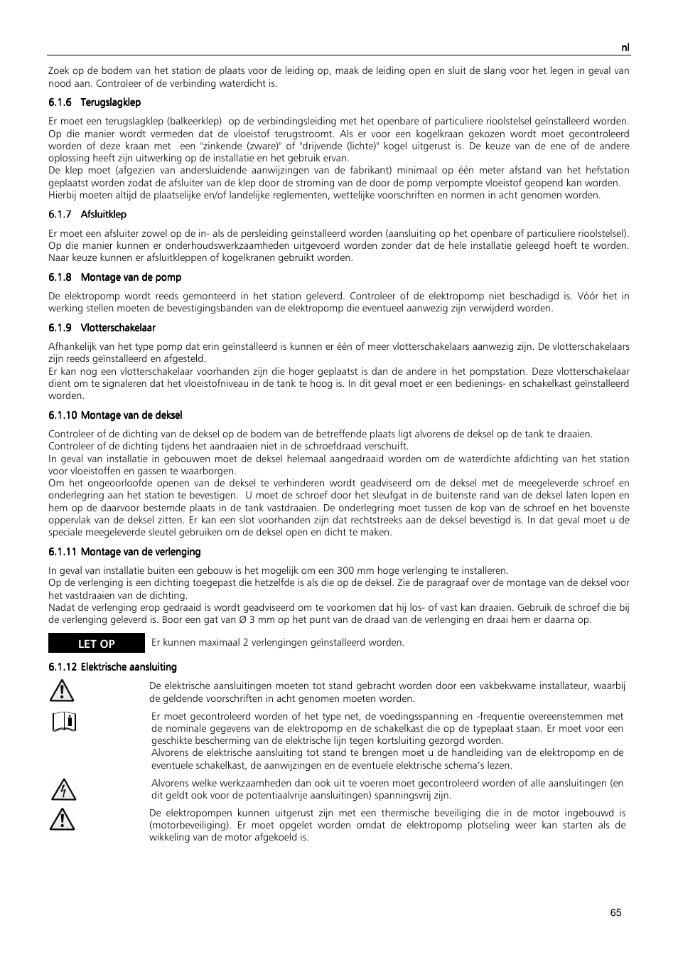 Xylem MIDIBOX SINGLEBOX PLUS DOUBLEBOX PLUS User Manual | Page 65 / 132