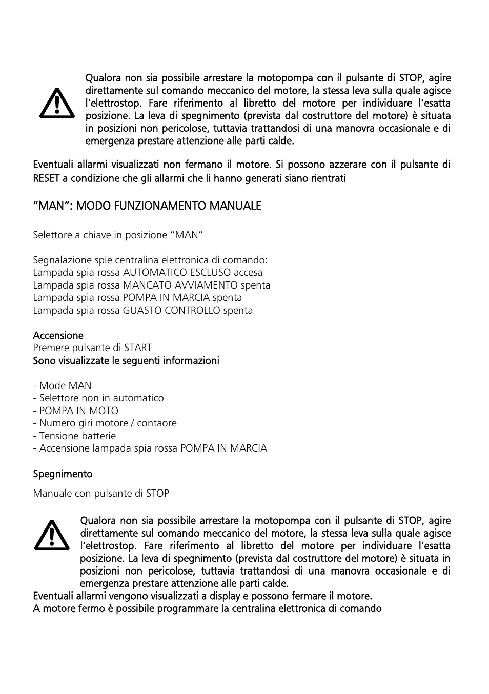 Xylem Motor pump control unit GEN Series User Manual | Page 12 / 140