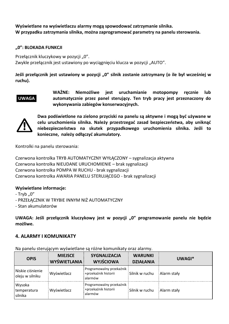 Xylem Motor pump control unit GEN Series User Manual | Page 124 / 140