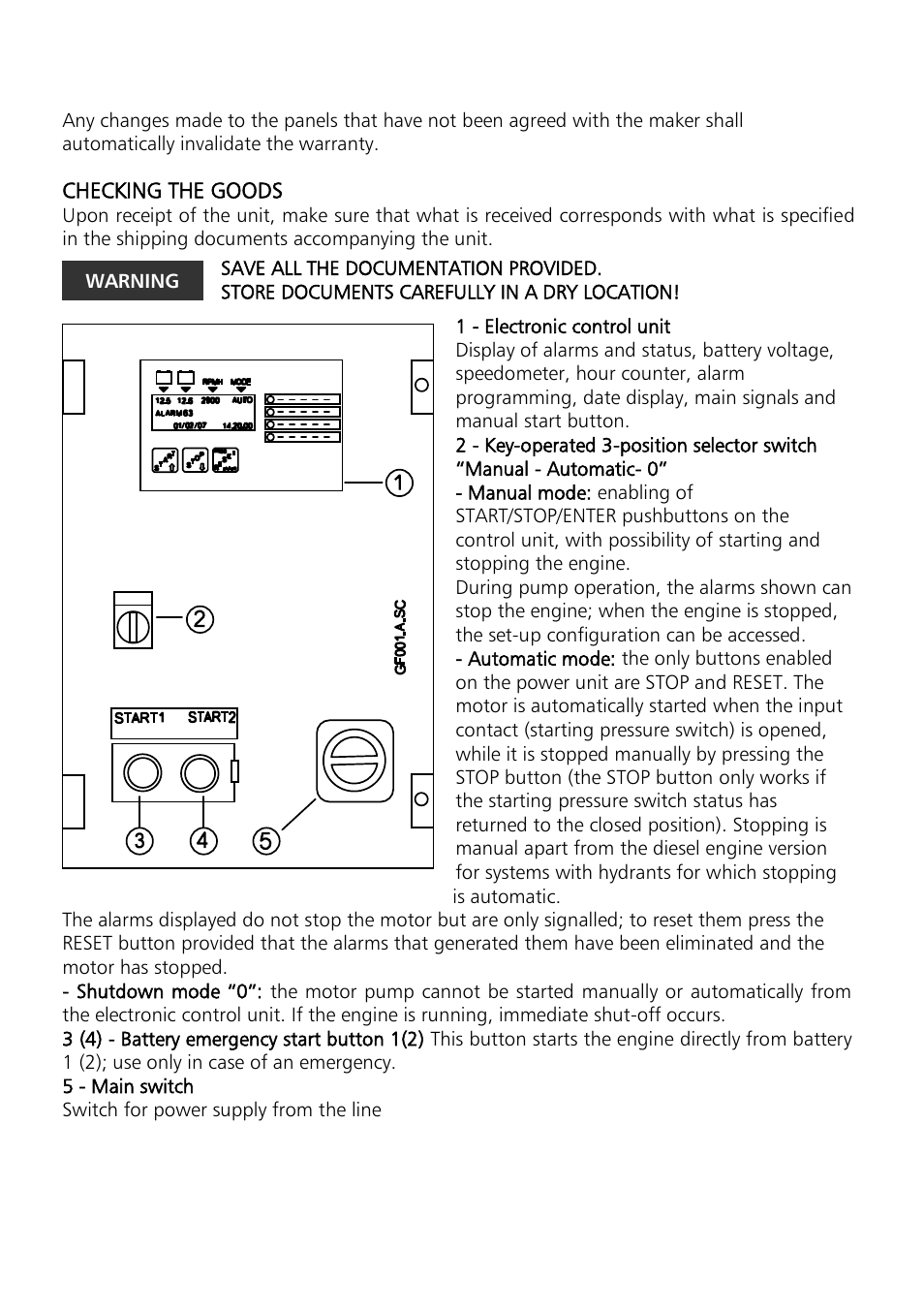 Xylem Motor pump control unit GEN Series User Manual | Page 28 / 140