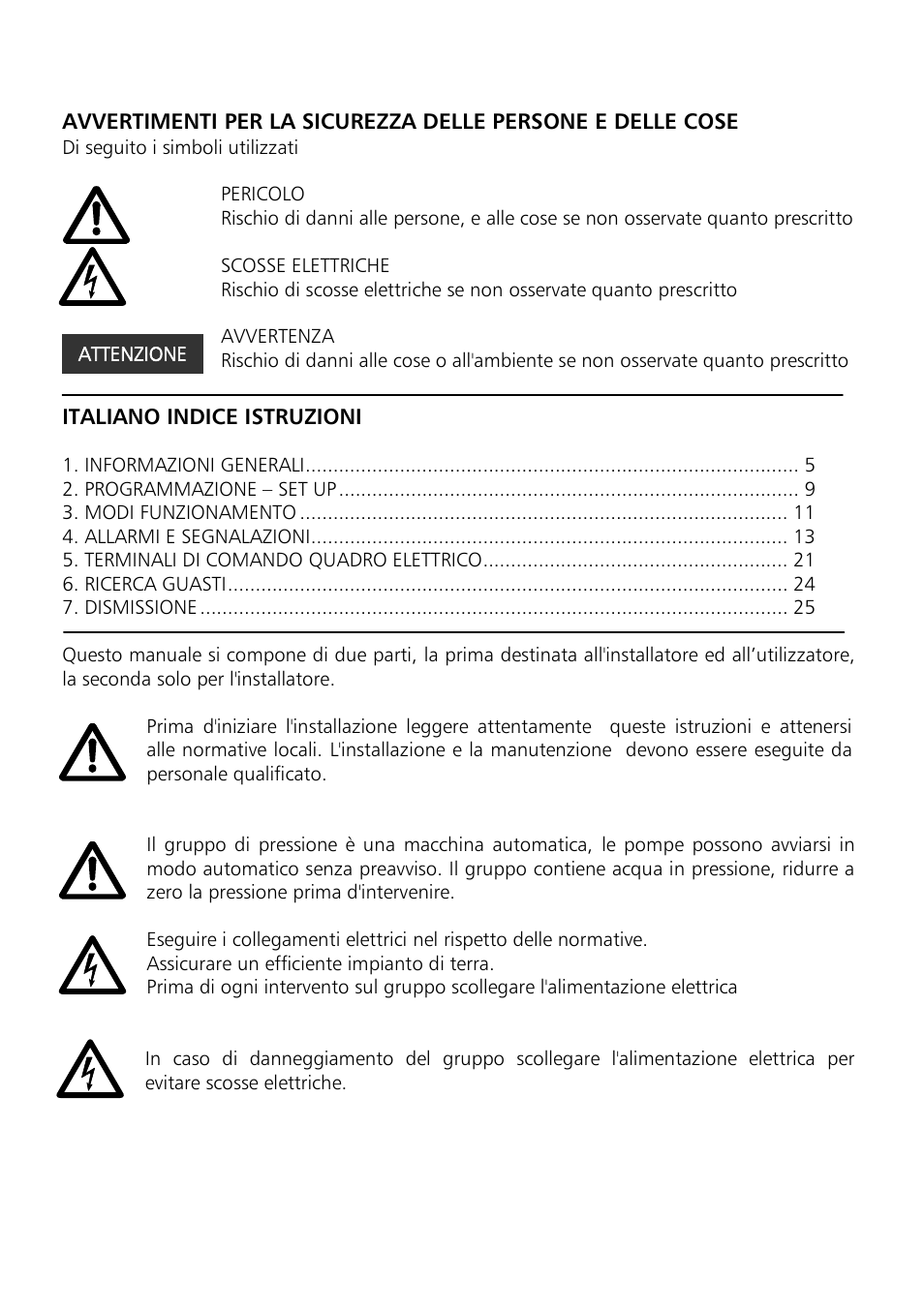 Xylem Motor pump control unit GEN Series User Manual | Page 4 / 140