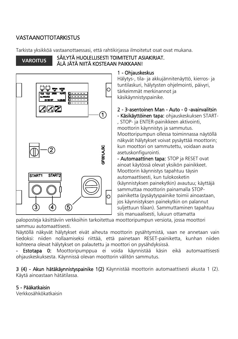 Xylem Motor pump control unit GEN Series User Manual | Page 50 / 140