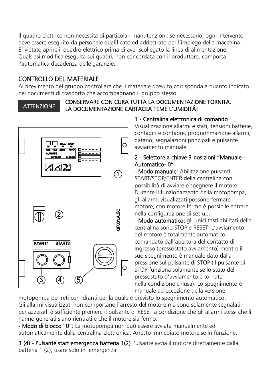 Xylem Motor pump control unit GEN Series User Manual | Page 6 / 140