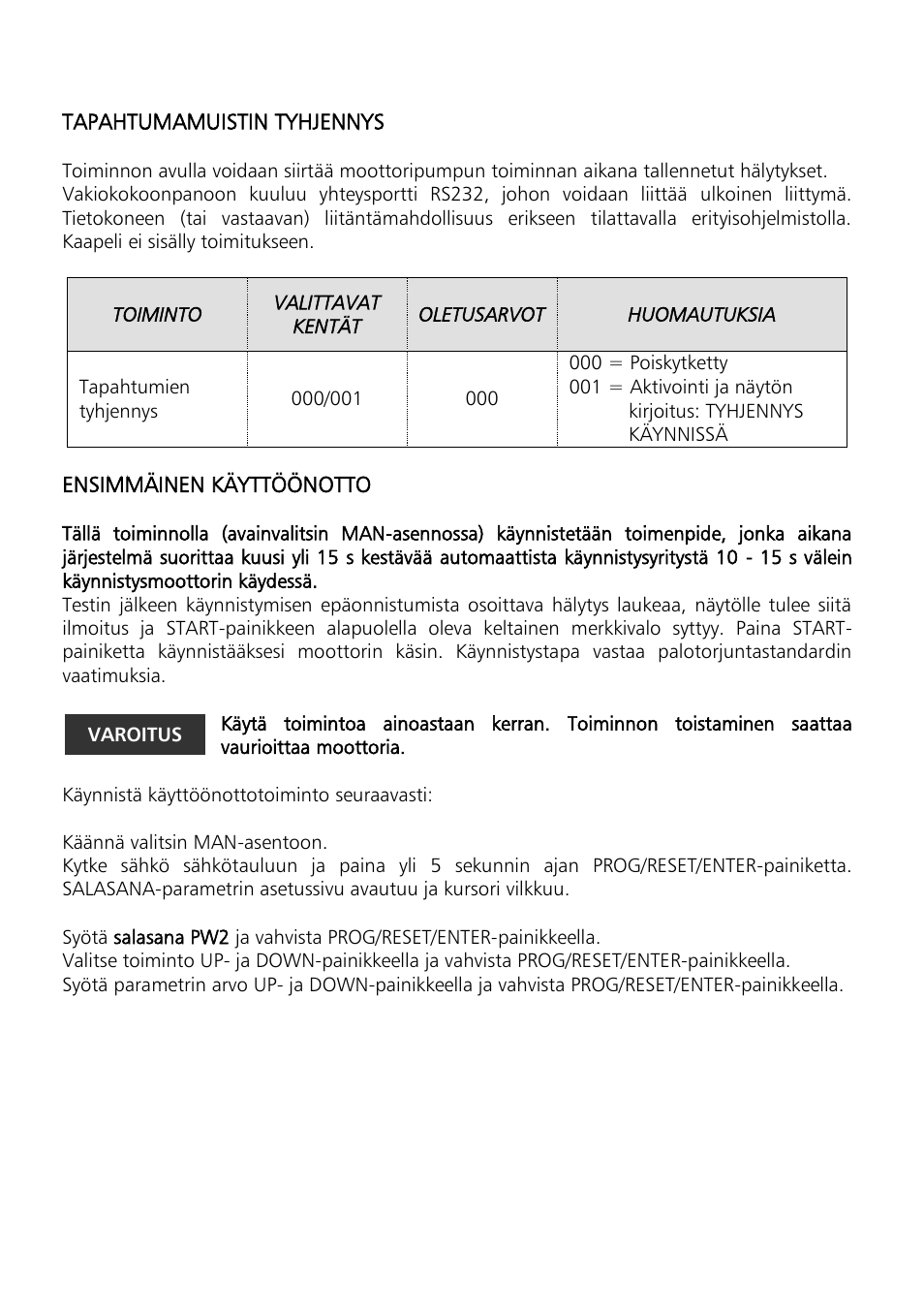 Xylem Motor pump control unit GEN Series User Manual | Page 62 / 140