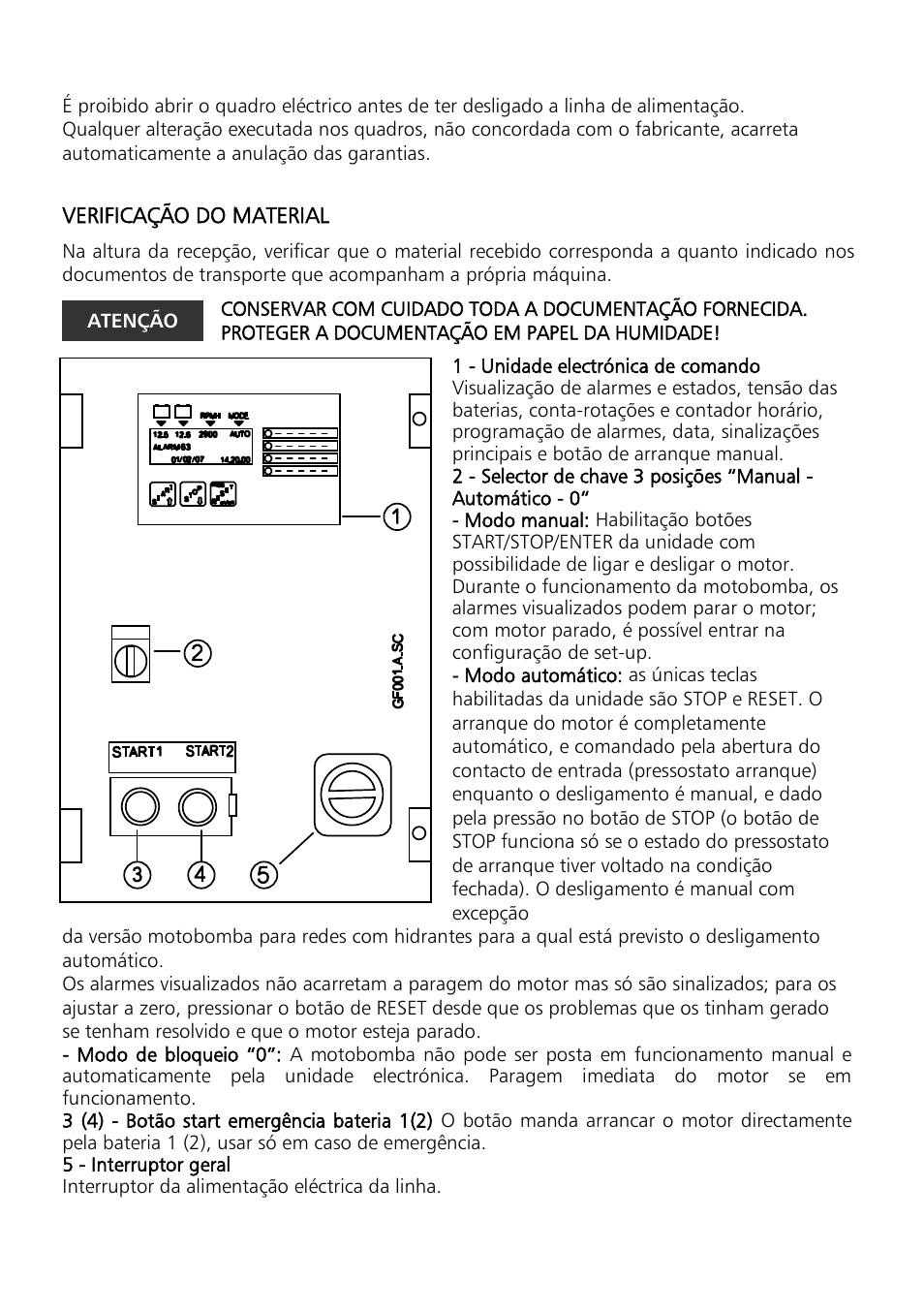 Xylem Motor pump control unit GEN Series User Manual | Page 72 / 140